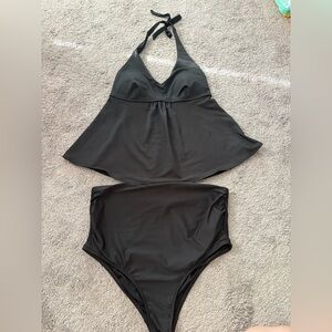 Old Navy maternity tankini two piece swim medium
